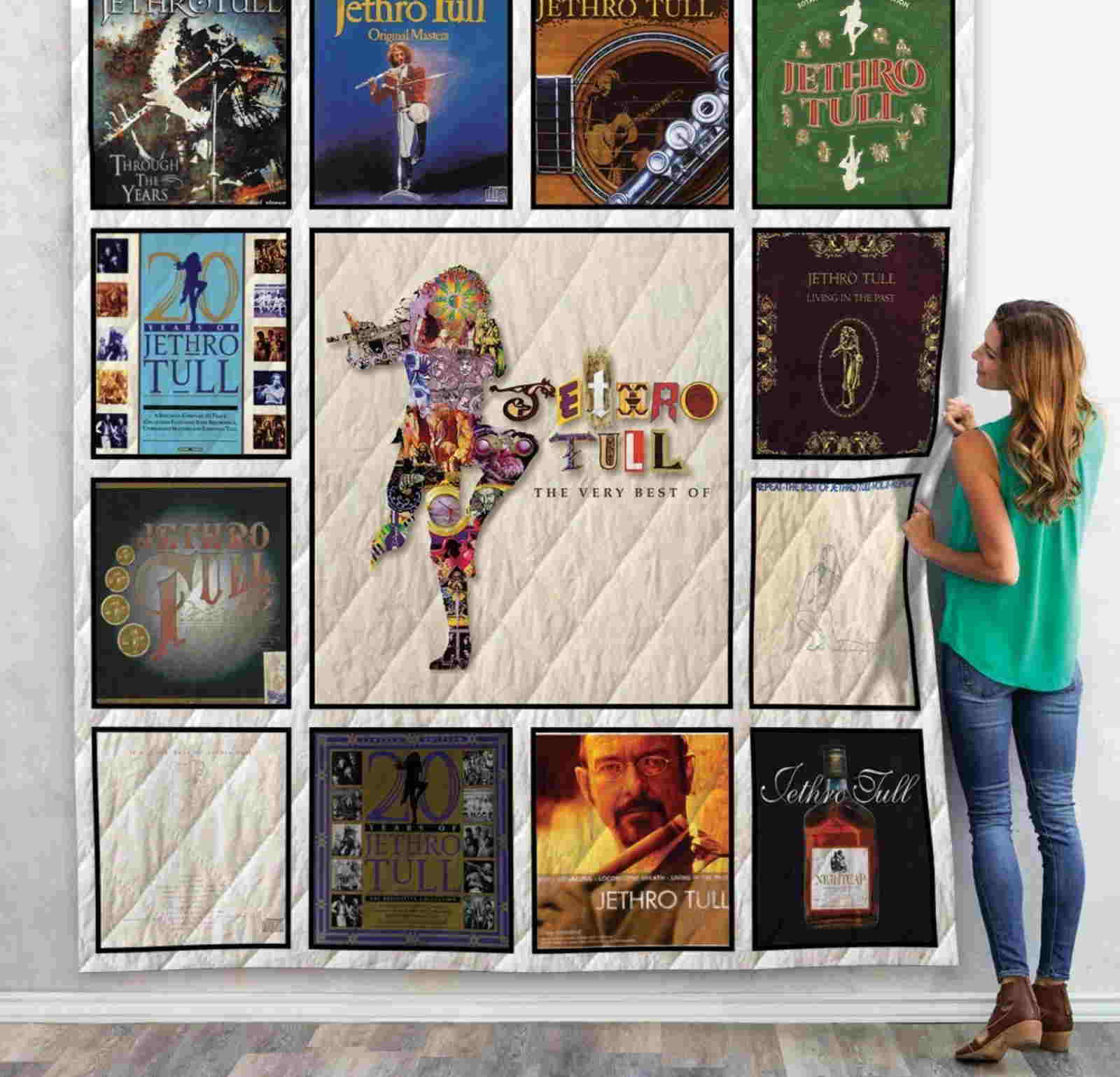 Jethro Tull 3D Quilt Blanket