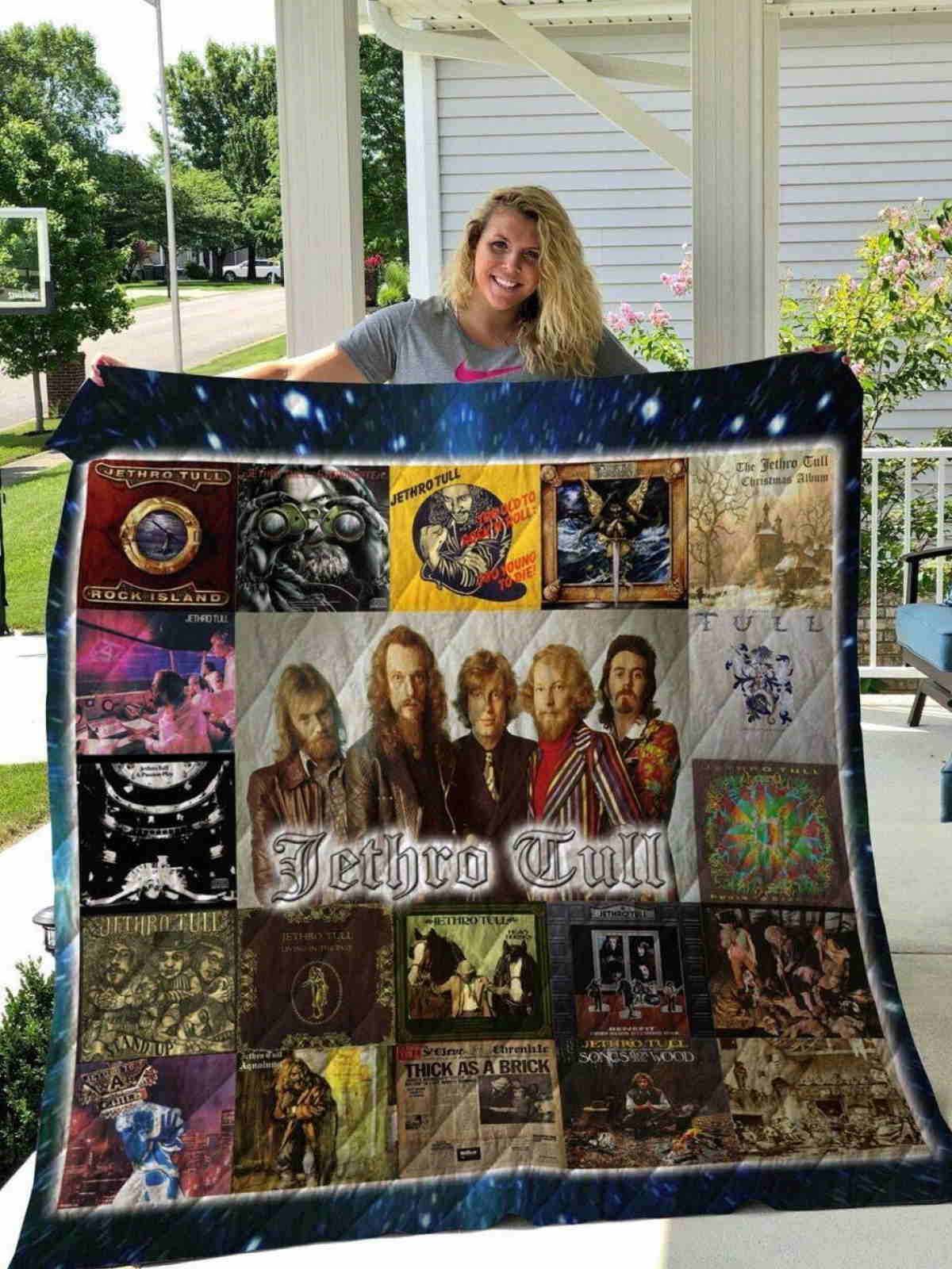 Jethro Tull Lp Album 3D Quilt Blanket