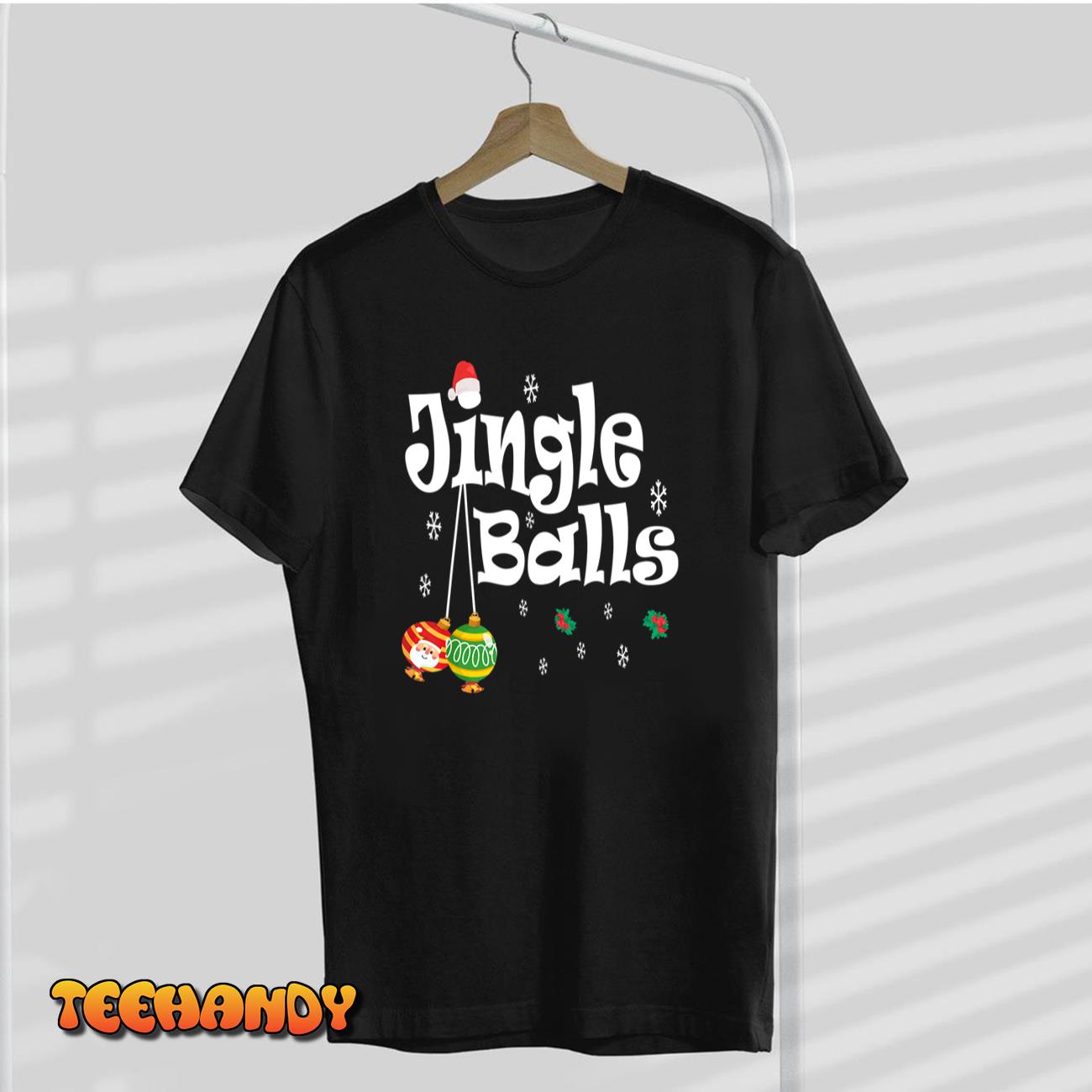 Jingle Balls Tinsel Tits Funny Christmas Matching Couple T Shirt 8243