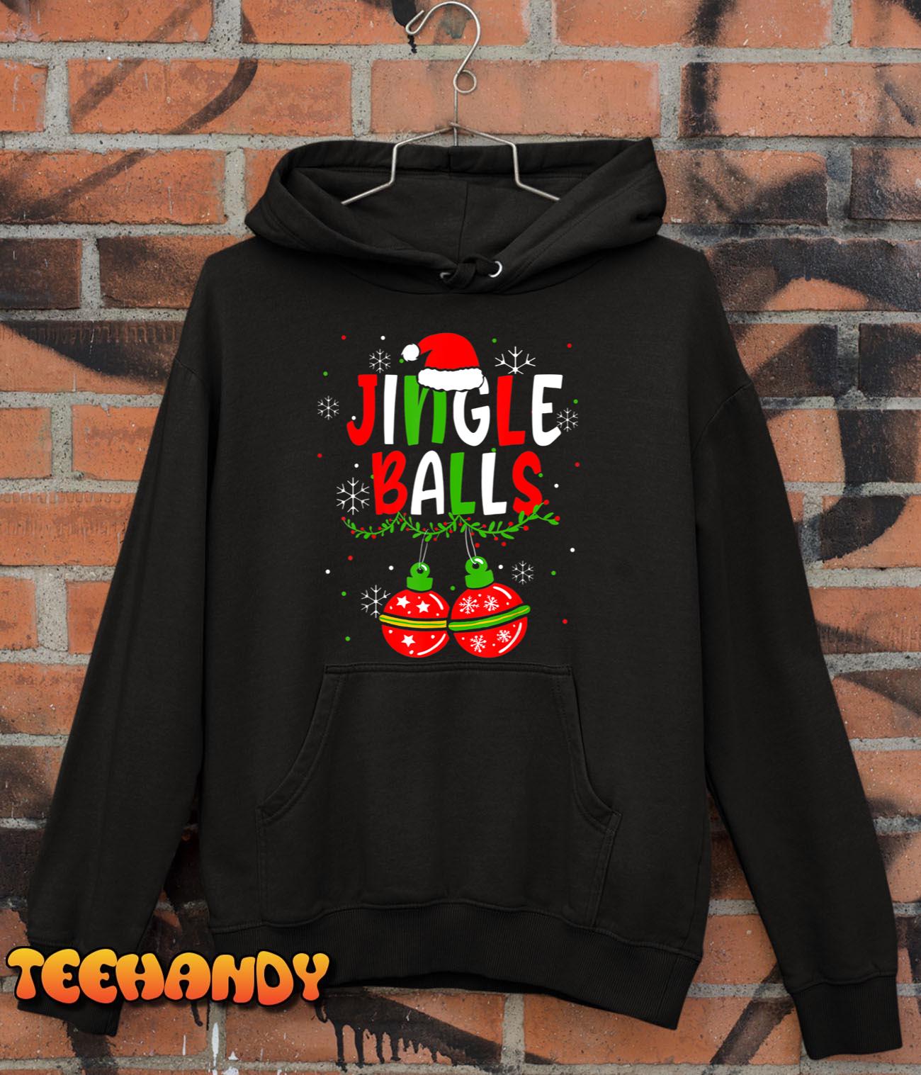 Jingle Balls Tinsel Tits Funny Matching Couple Chestnuts T-Shirt