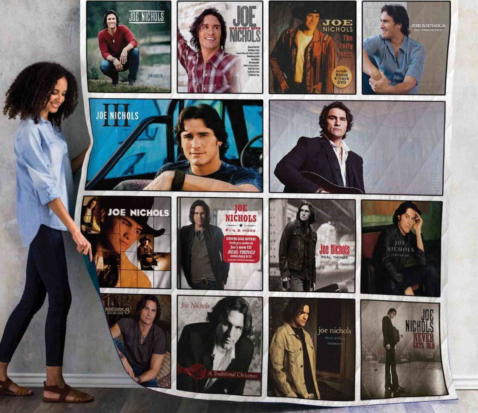 Joe Nichols Albums 3D Quilt Blanket