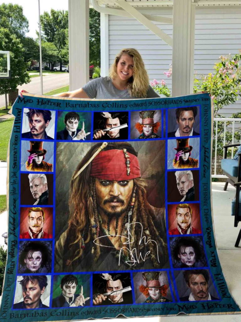 Johnny Depp  All Over Printed 3D Quilt Blanket