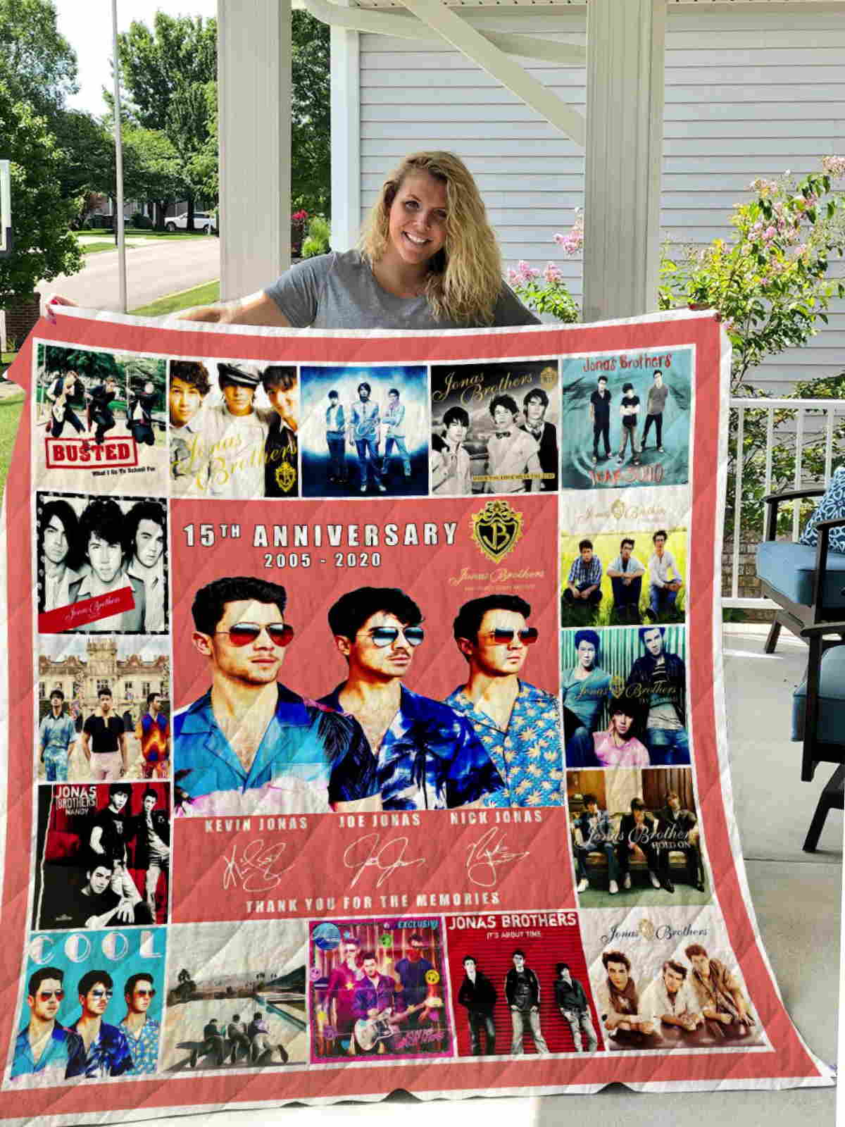 Jonas Brother All Over Printed 3D Quilt Blanket