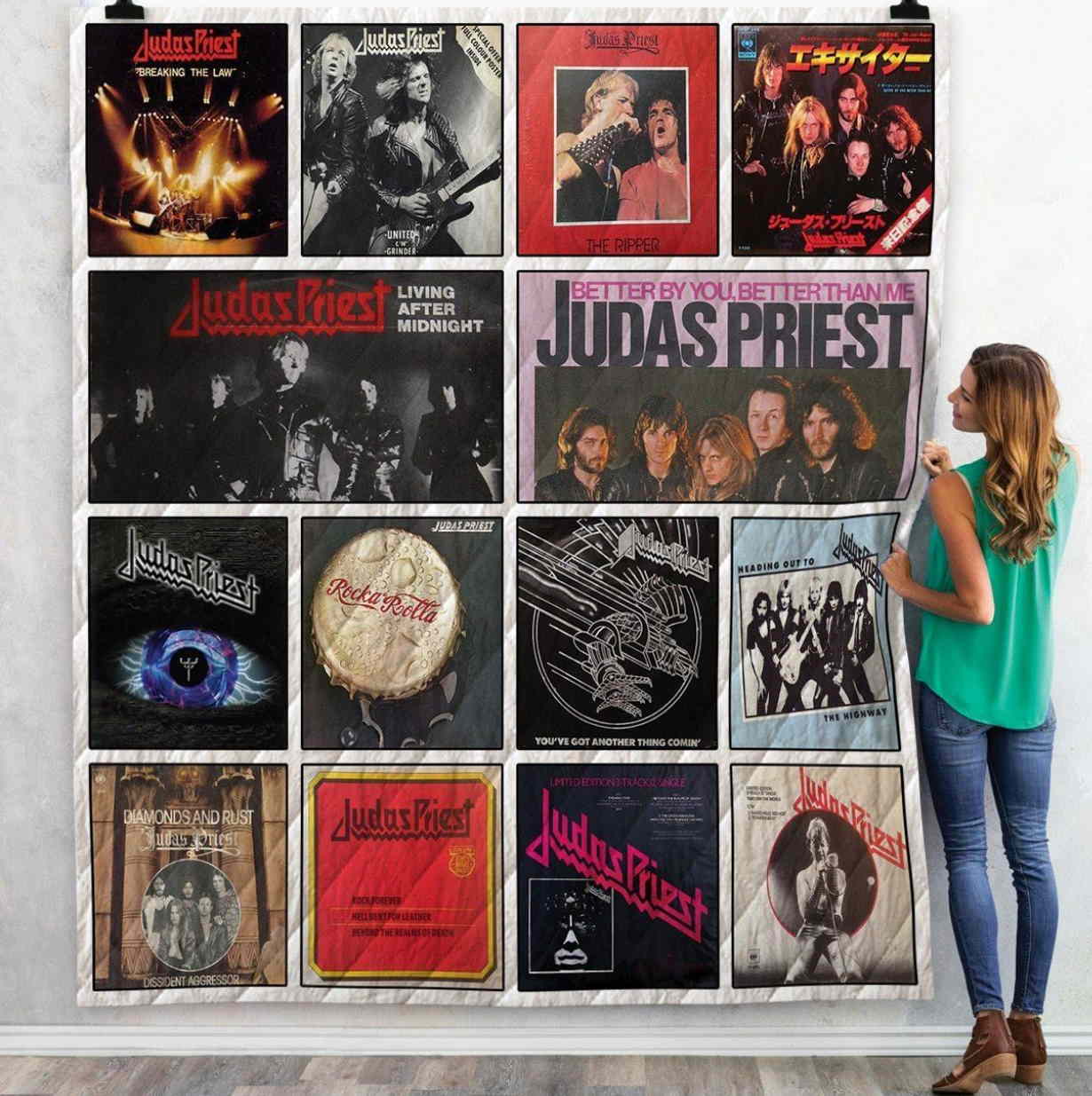 Judas Priest Singles 3D Quilt Blanket