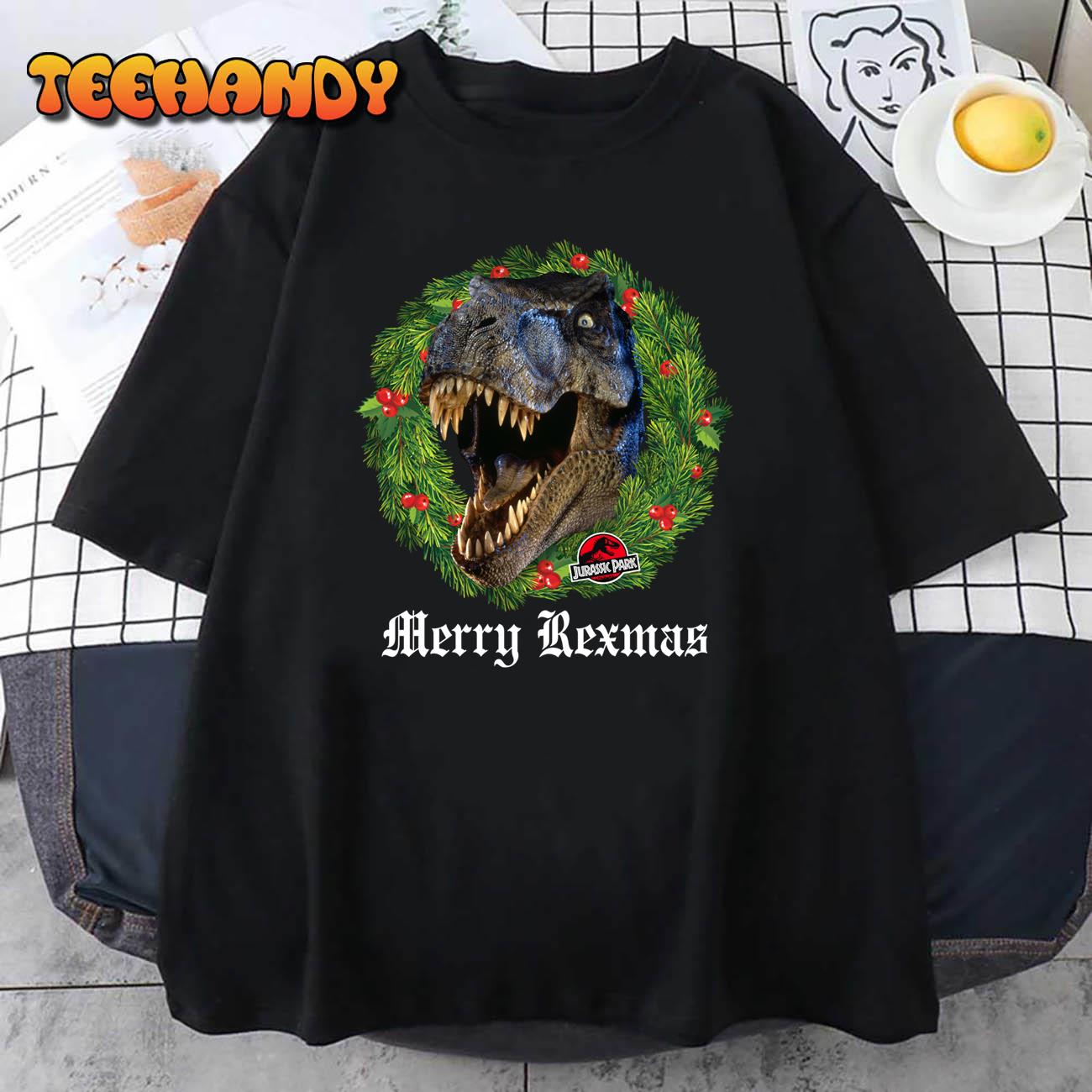 Jurassic Park Christmas Merry Rexmas Long Sleeve T-Shirt