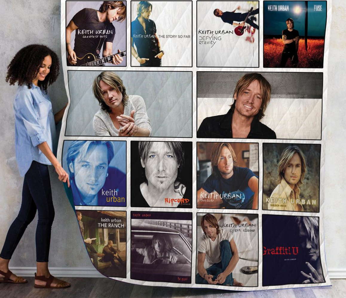 Keith Urban Albums 3D Quilt Blanket