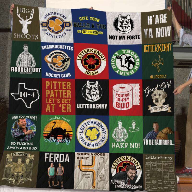 Letterkenny Tshirt For Fanshard Yes Quilt Blanket