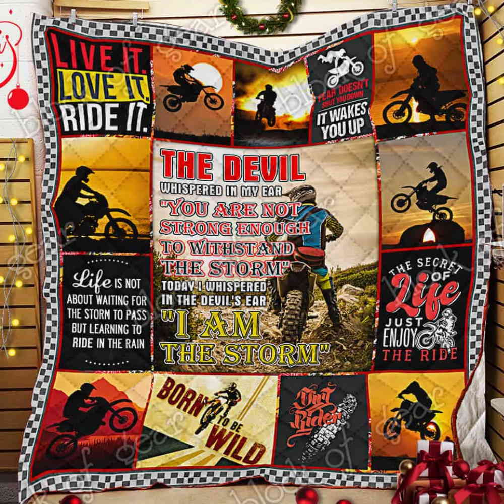 Love Motocross All Over Printed 3D Quilt Blanket