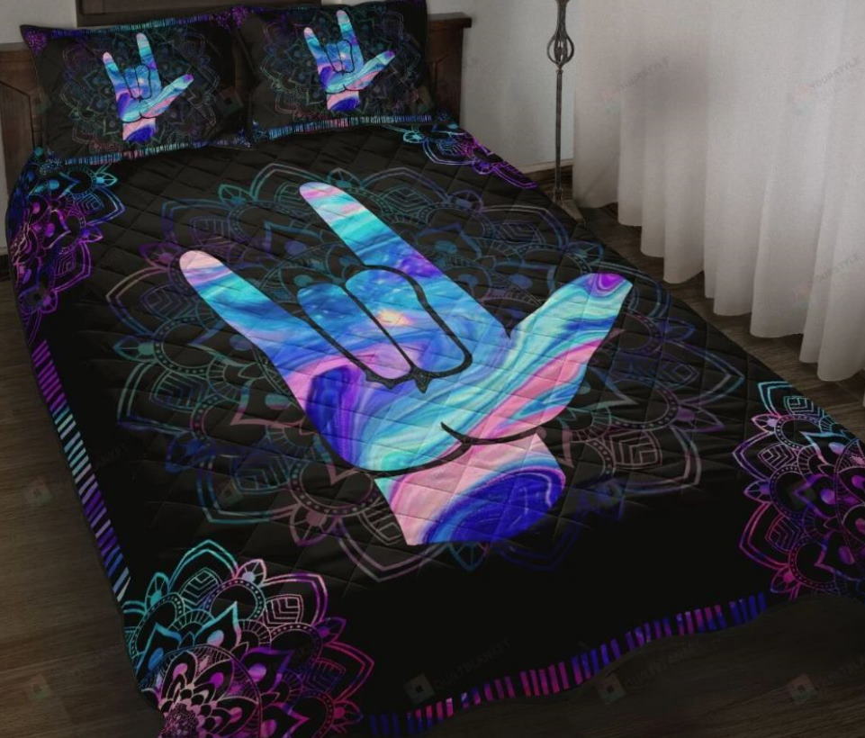 Love Sign Language 3D Bedding Set