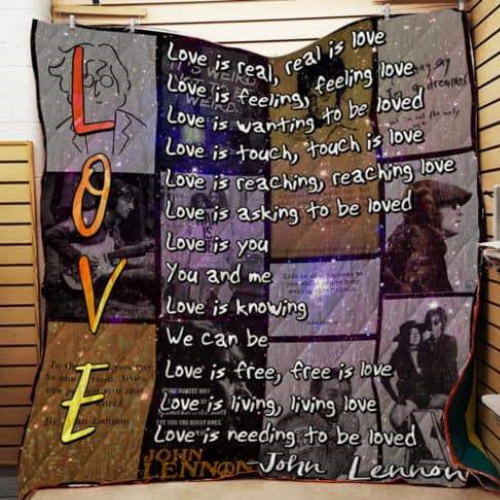 Love Song Lennon 3D Quilt Blanket