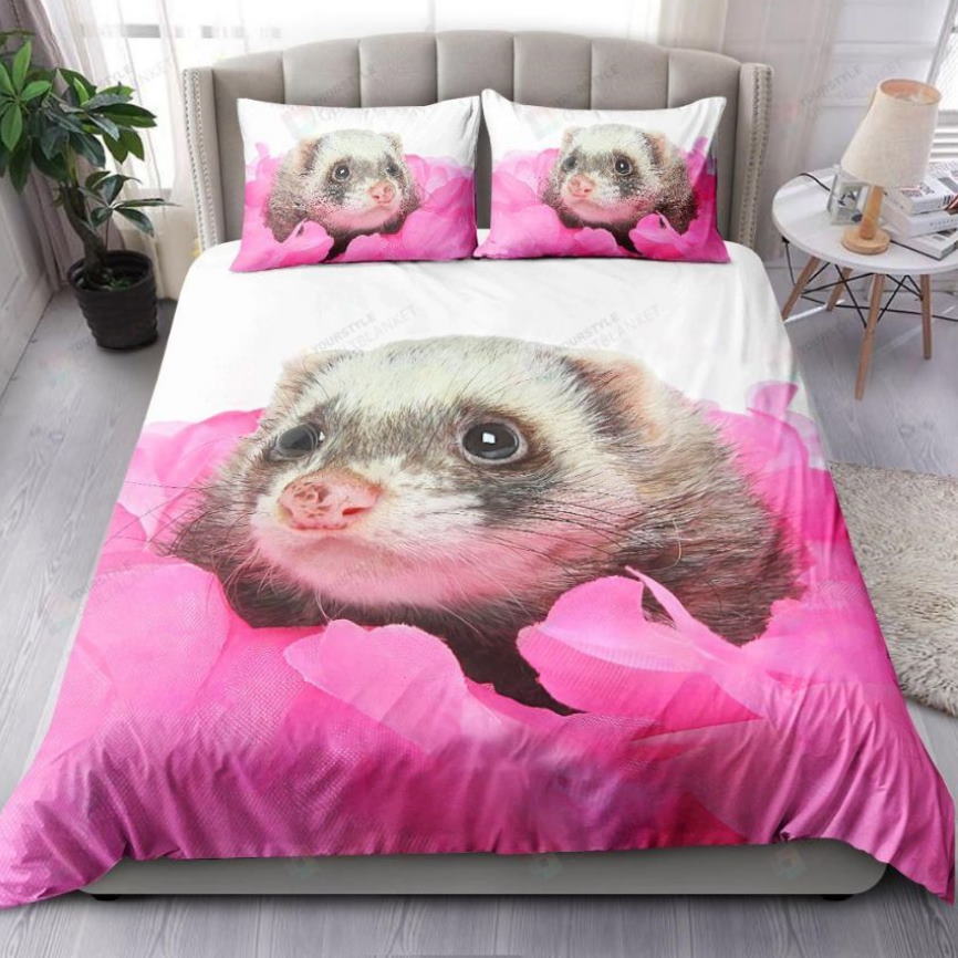 Lovely Ferret All Over Printed Bedding Set