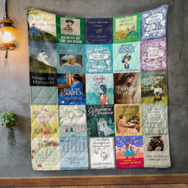 Lucy Maud Montgomery Books 3D Quilt Blanket