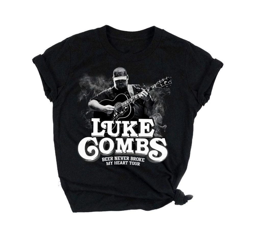 Luke Combs Beer Never Broke My Heart Tour Unisex T-Shirt- Country Music Shirt