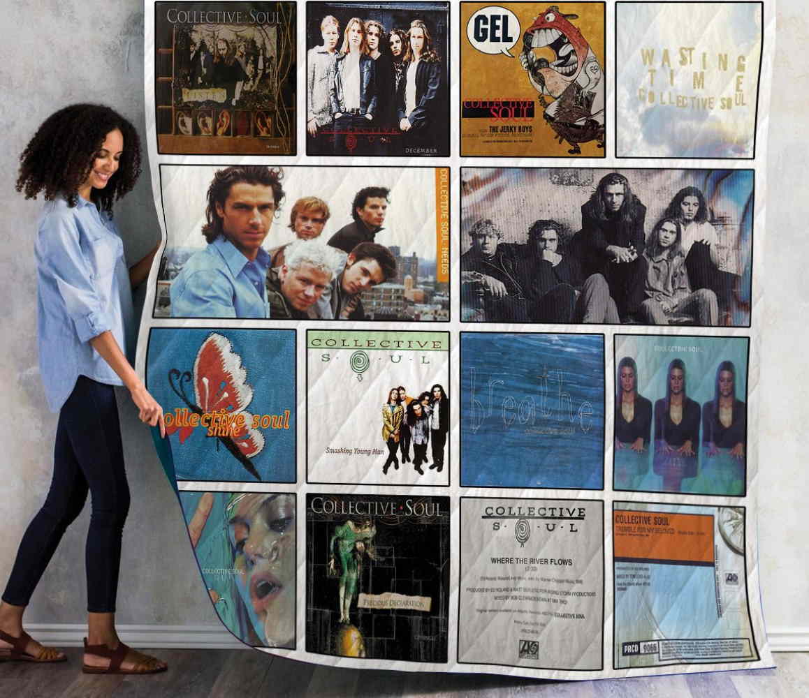 M Collective Soul Albums 3D Quilt Blanket