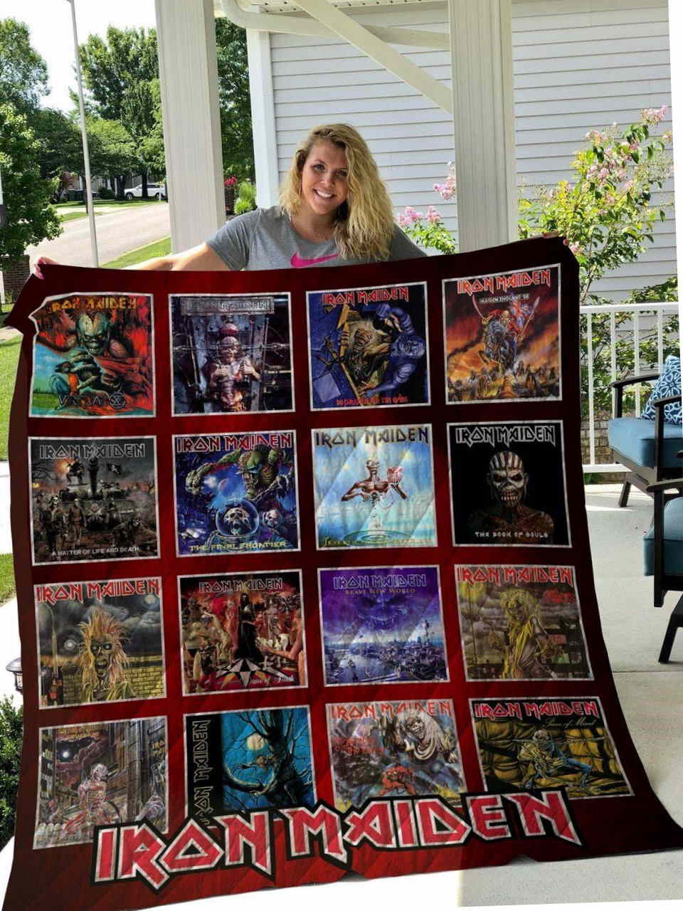 Maiden Albums 3D Quilt Blanket