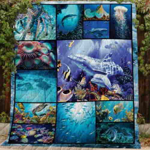 Marine Life Quilt Blanket