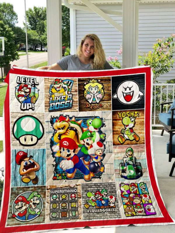 Mario 3D Quilt Blanket