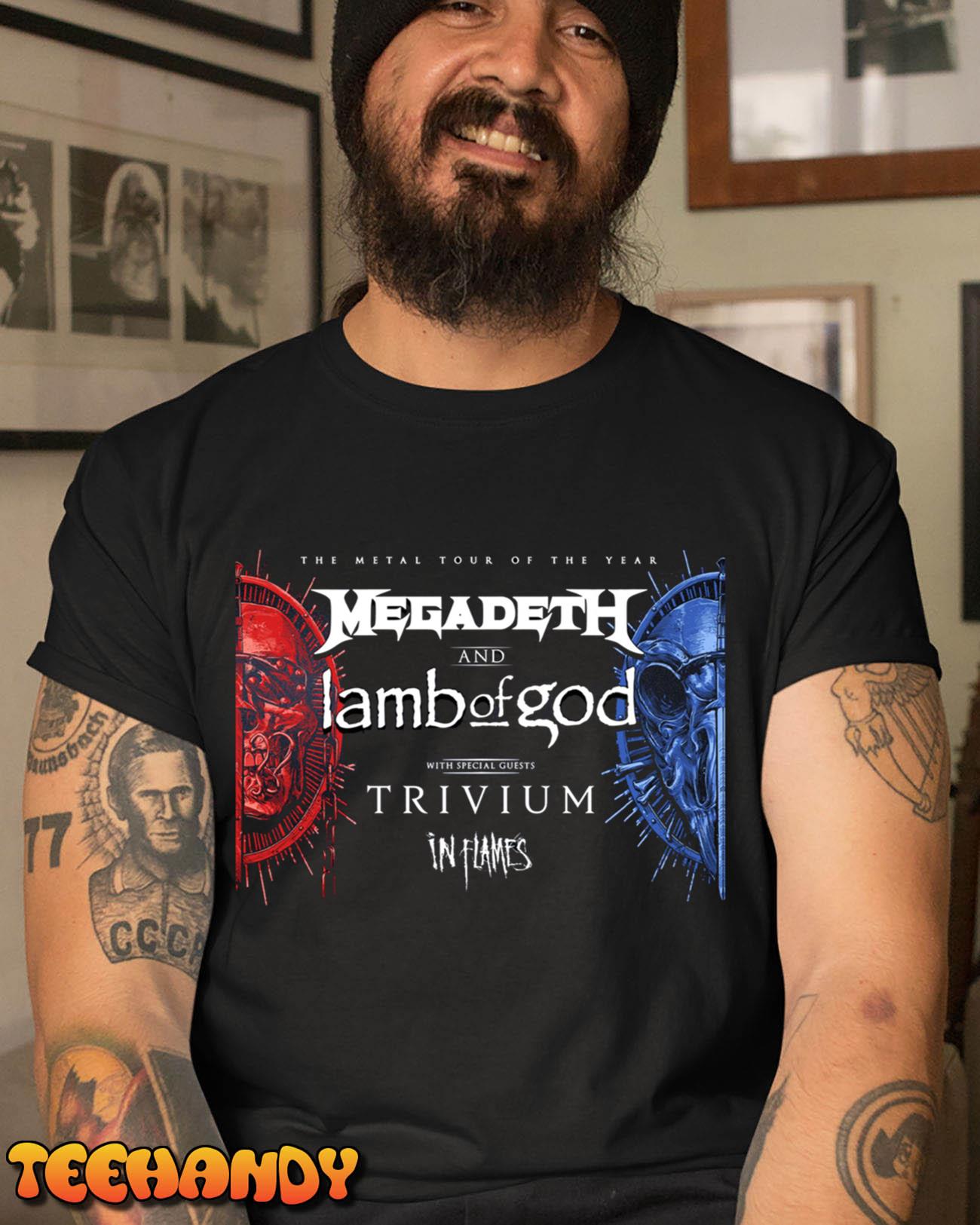 Megadeth Lambofgod Tour Of The Year Unisex T-Shirt