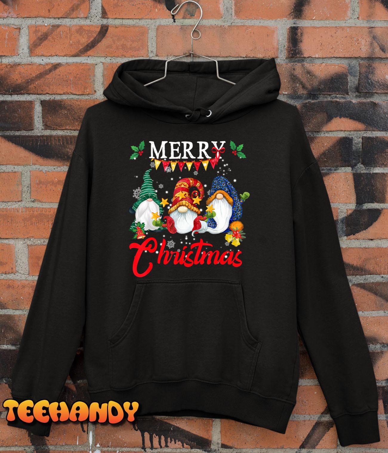 Merry Christmas Gnomies Christmas Gnome Xmas Women T-Shirt