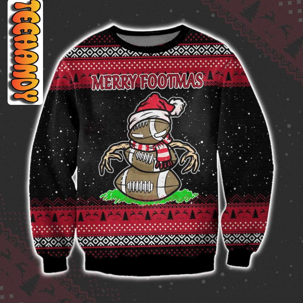 Merry Footmas Ugly Christmas Sweater