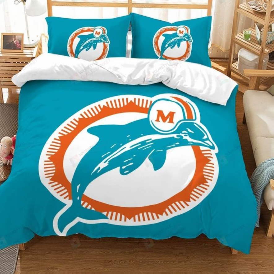 Miami Dolphins 3D Bedding Set