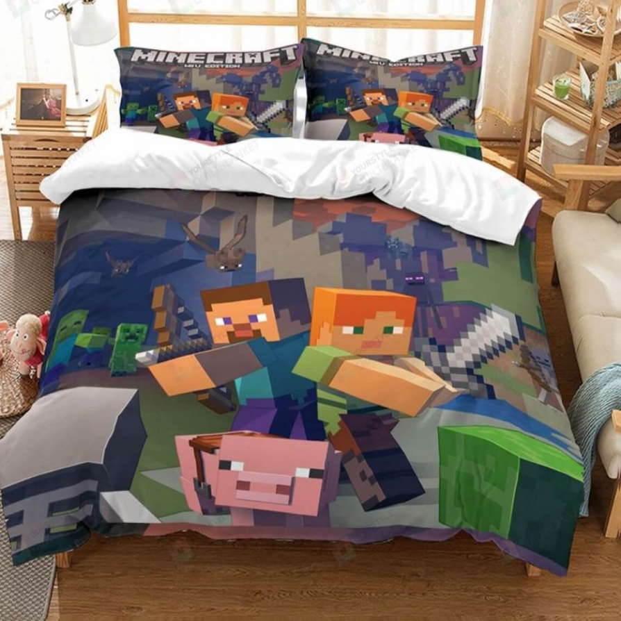 Minecraft Characters Bedding Set