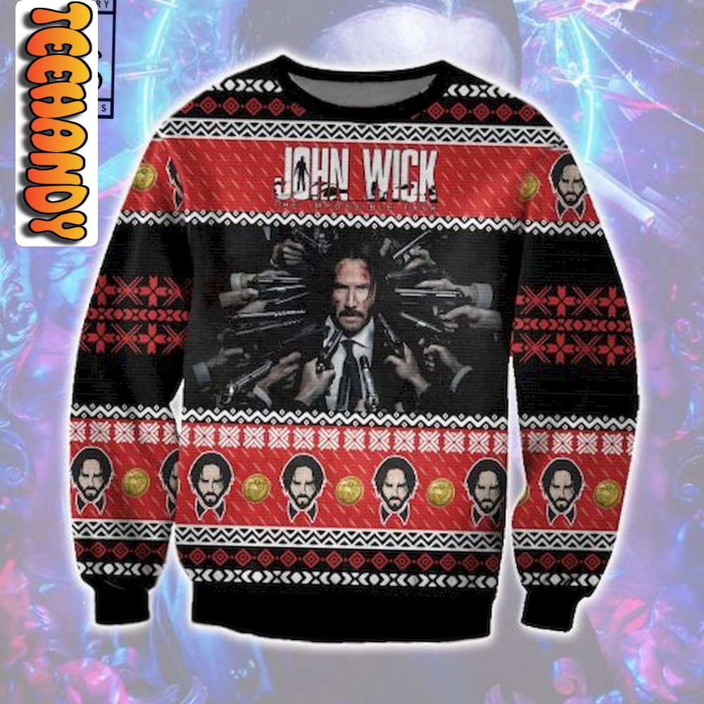 Moment of John Wick Ugly Christmas Sweater