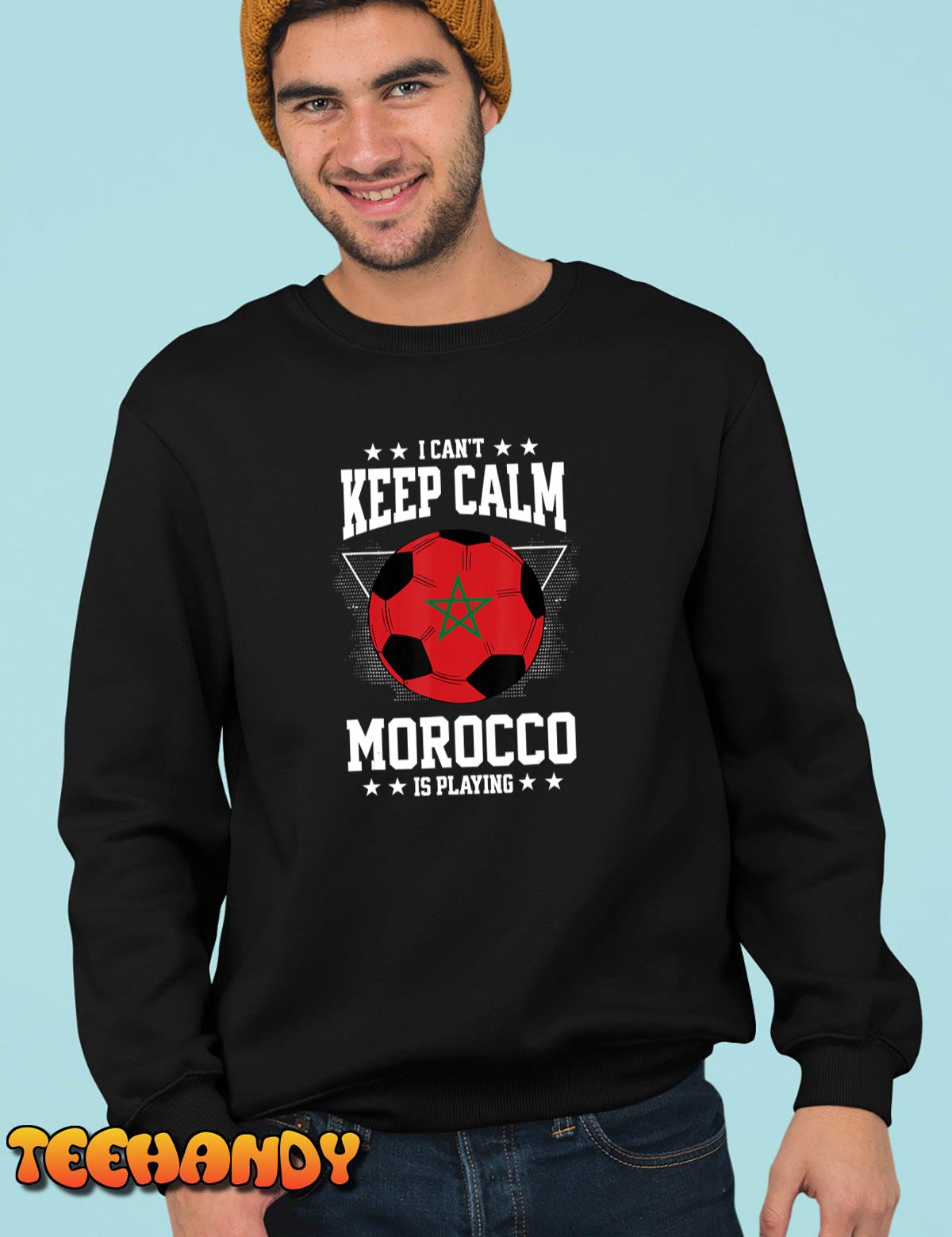 Morocco Football Jersey 2022 Flag Funny Soccer Lover Fans T-Shirt