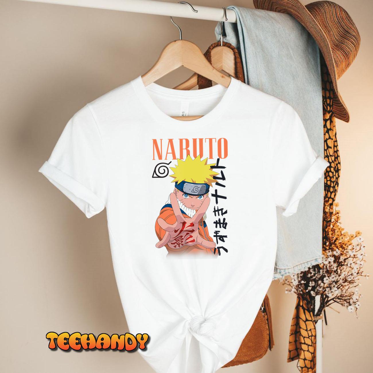 Naruto Classic Naruto Uzumaki & Kanji T-Shirt