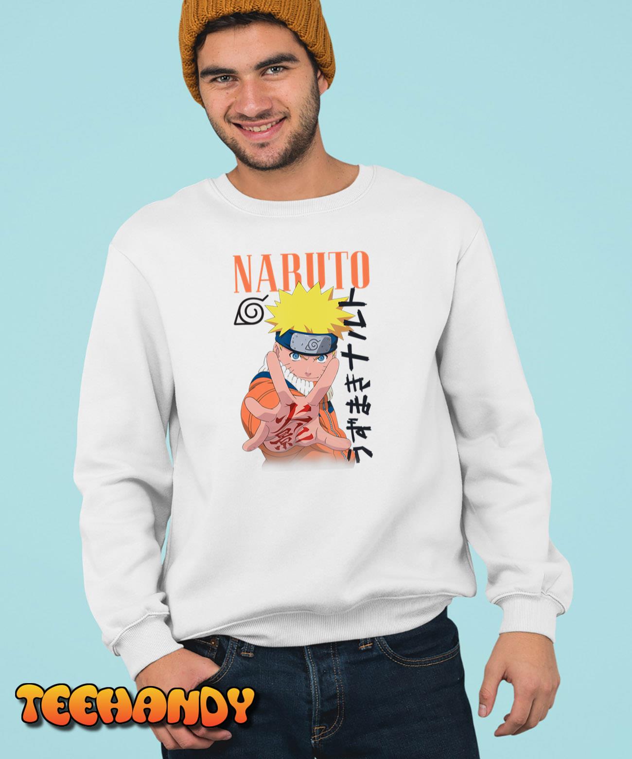 Naruto Classic Naruto Uzumaki & Kanji T-Shirt
