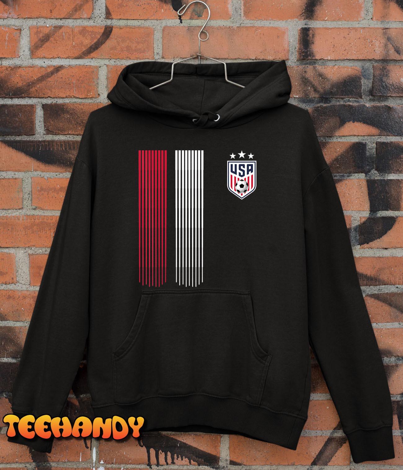 National America Flag USA American Football Fan Soccer Team T-Shirt