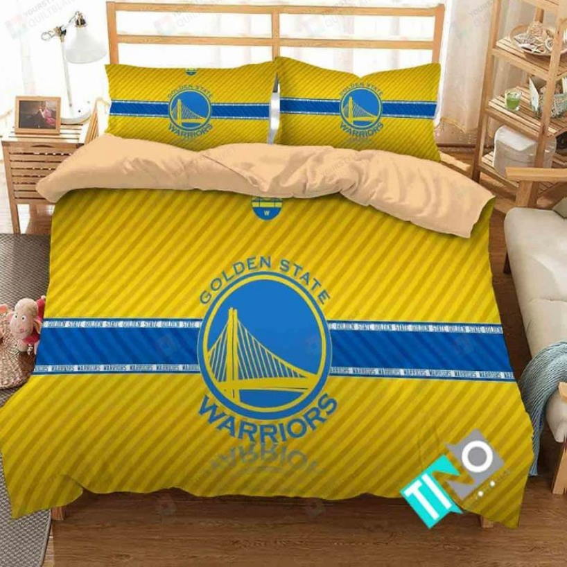 Nba Golden State Warriors Logo Bedding Set