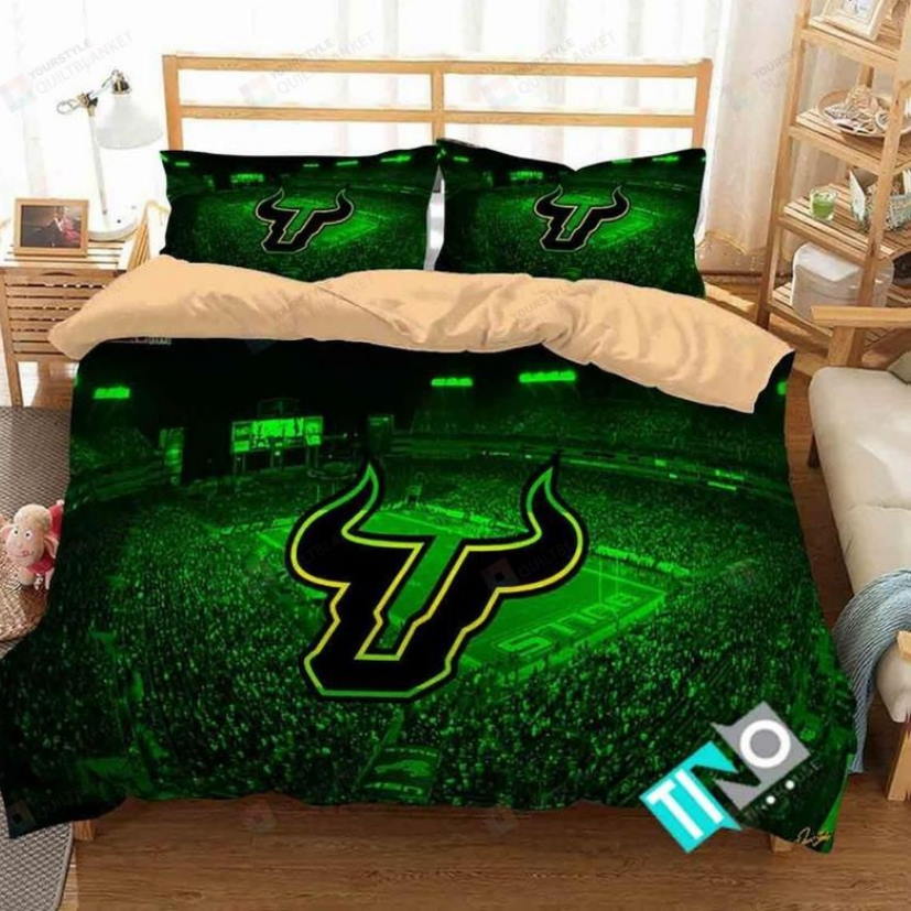 NCAA South Florida Bulls Logo Bedding Set