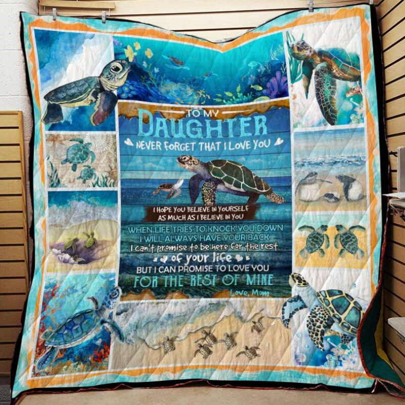 Never Forget That Love You Turtle Btt Quilt Blanket