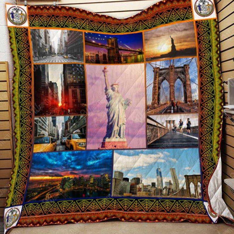 New York City Scenery 3D Quilt Blanket