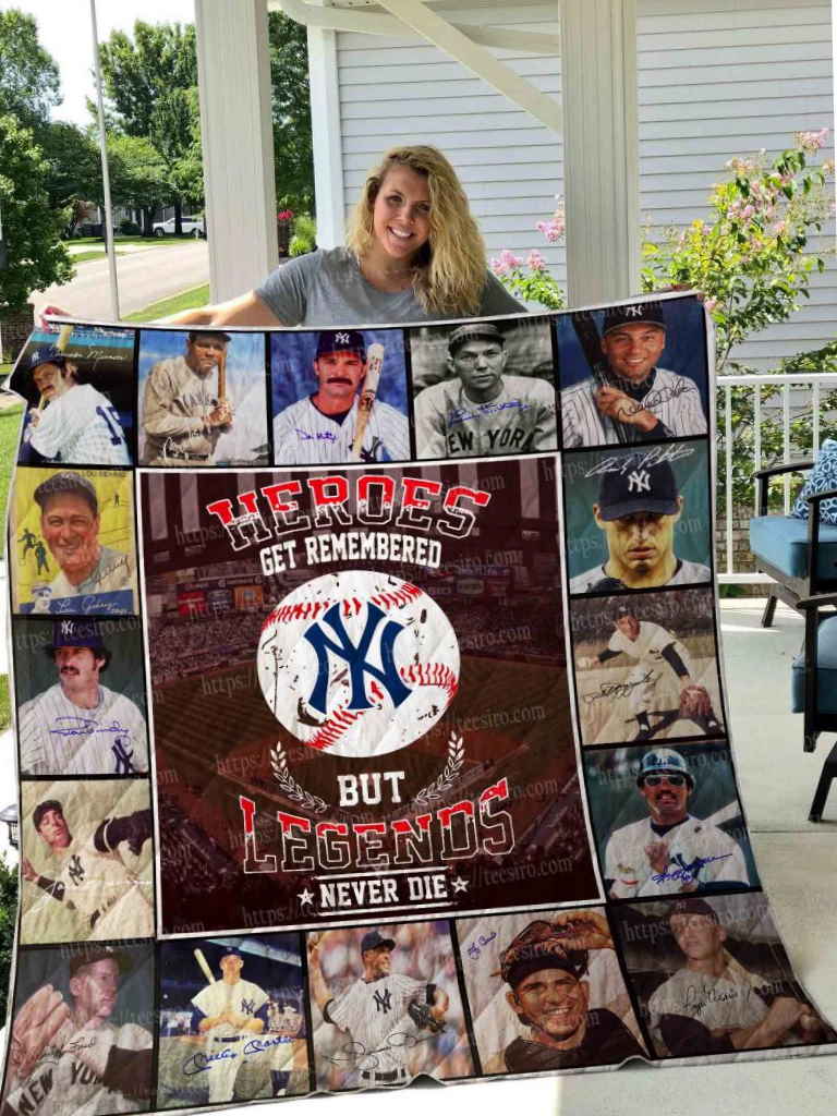 New York Yankees Baseball Quilt Blanket