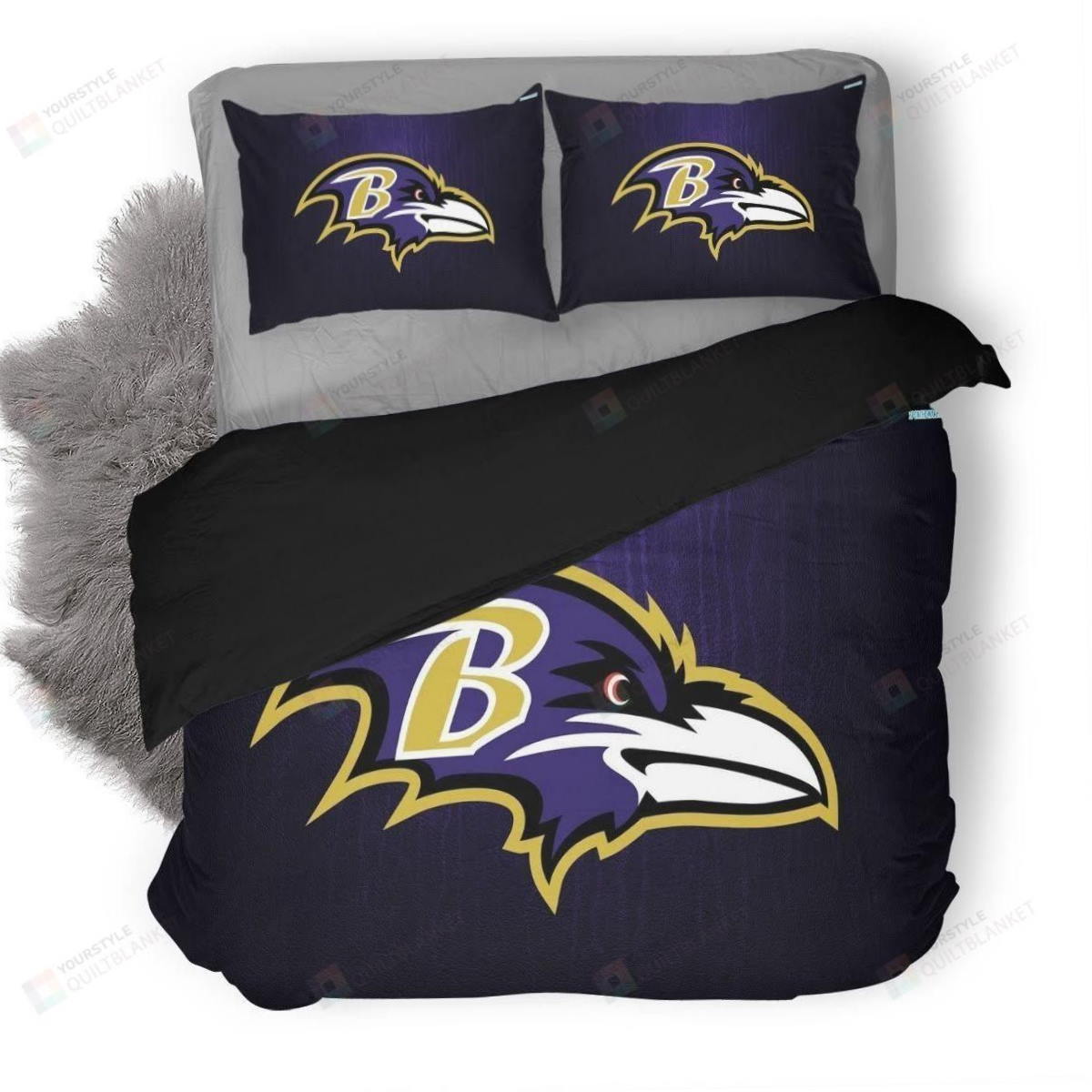 Nfl Baltimore Ravens 3D Bedding Set