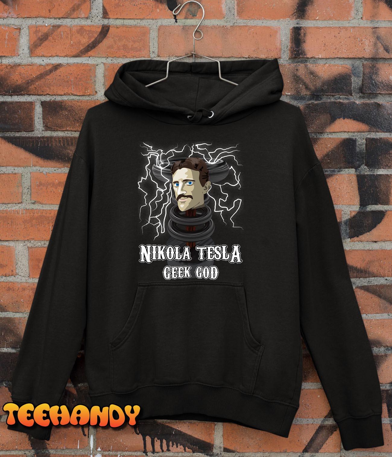 Nicola Tesla Geek God T-Shirt