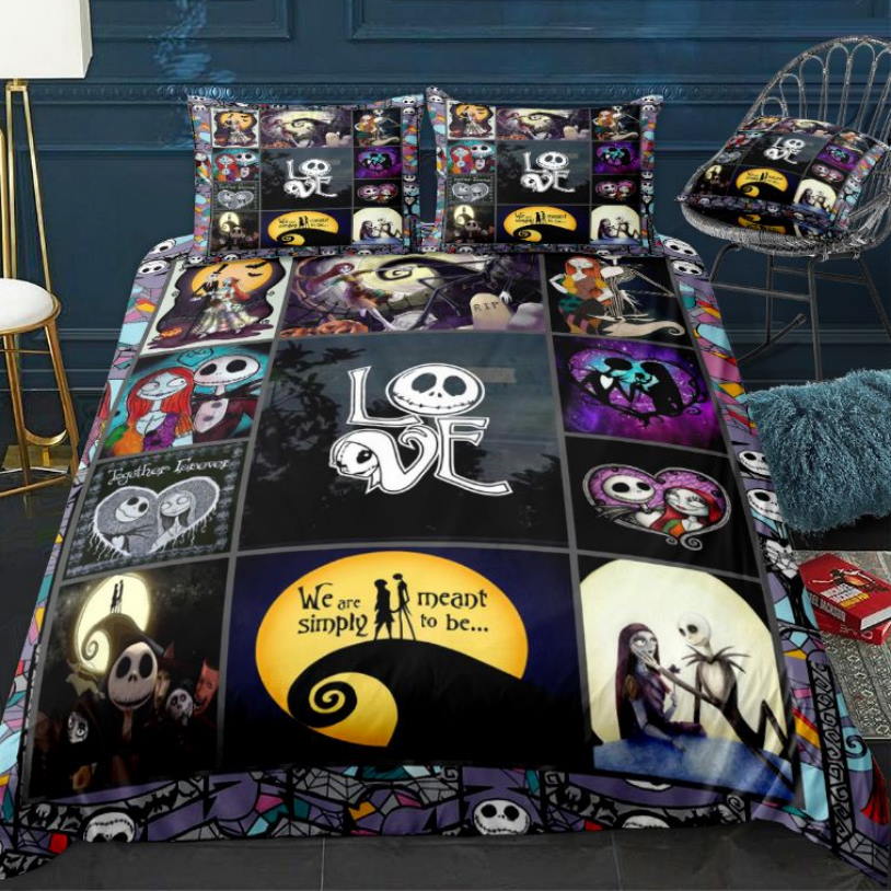 Nightmare Before Christmas Love Bedding Set