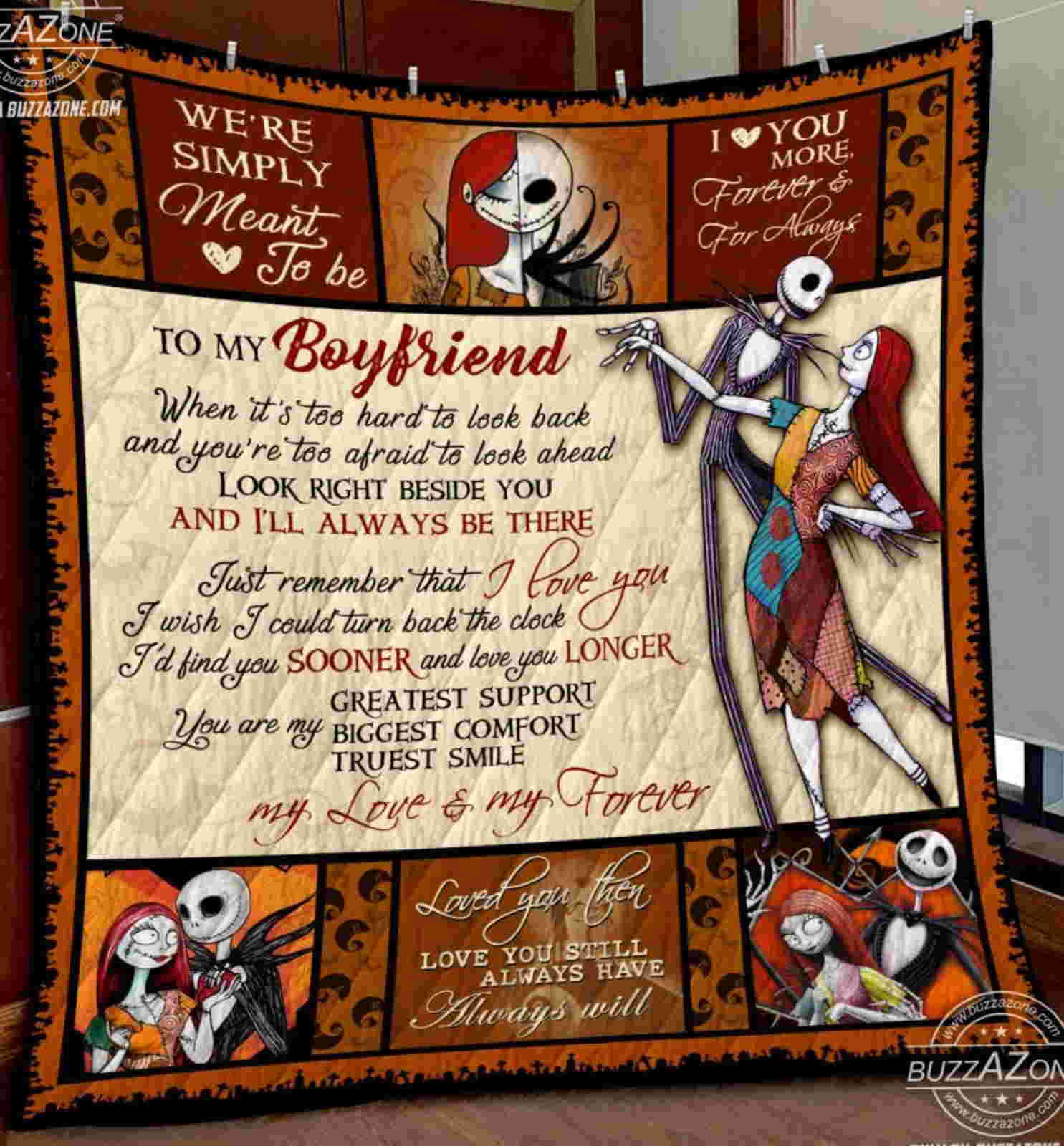 Nightmare Boyfriend Greatest Support Biggest Comfort Quilt Blanket