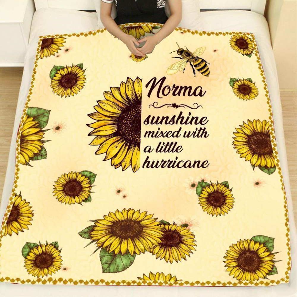 Norma Sunflower 3D Quilt Blanket