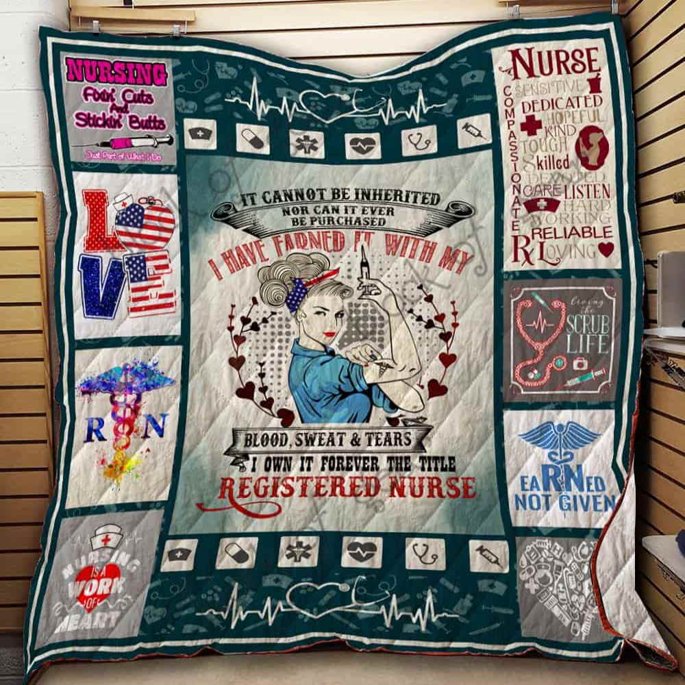 Nurse All Over Printed 3D Quilt Blanket