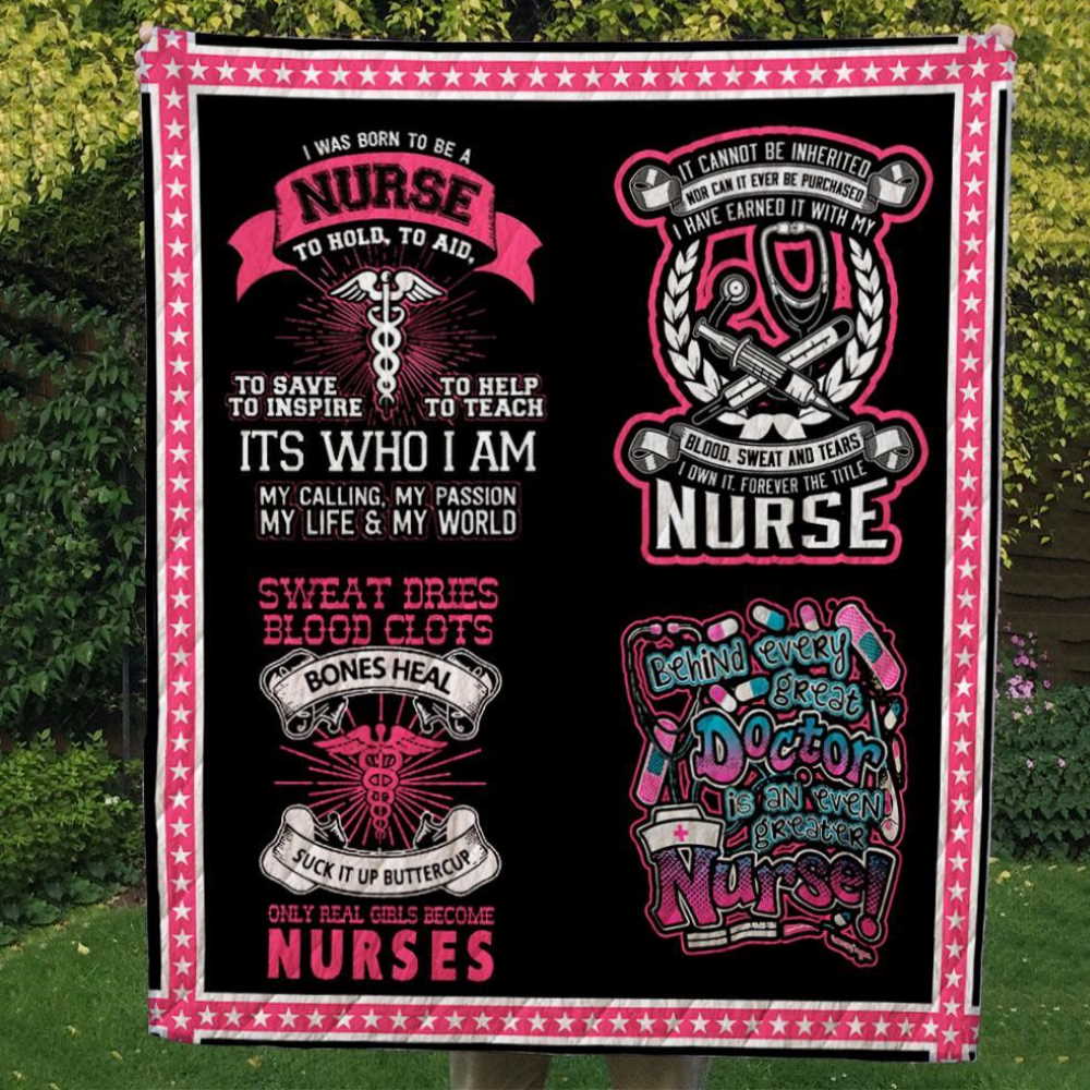 Nurse My Hero Custom 3D Quilt Blanket