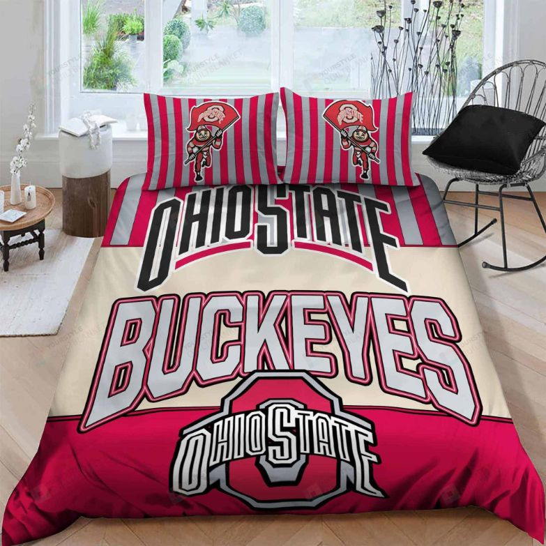 Ohio State Buckeyes Sleepy 3D Bedding Set