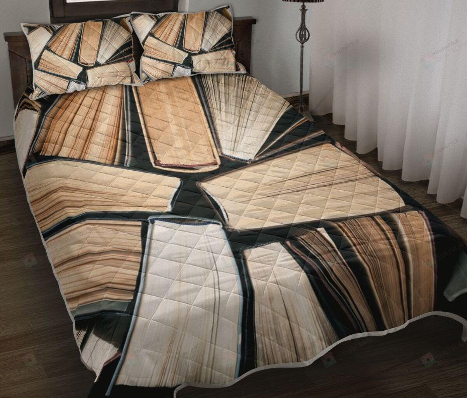 Old Book All Over Printed Bedding Set