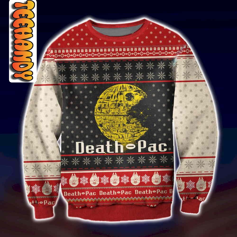 Pac Man the Death Stars Ugly Christmas Sweater