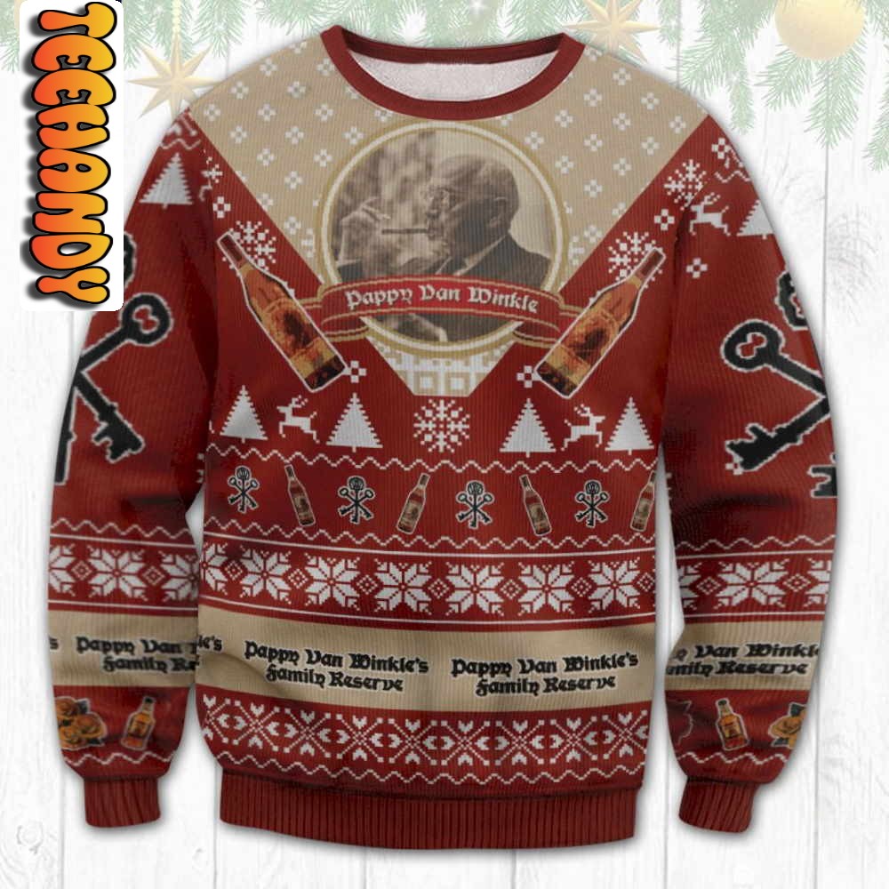 Pappy Van Winkle Ugly Christmas Sweater