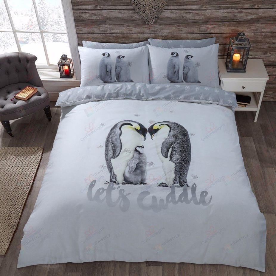 Penguin Let’s Cuddle Spread 3D Bedding Set