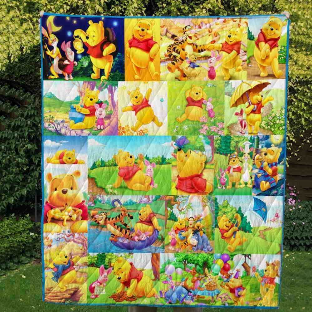 Pooh All Over Printed Quilt Blanket