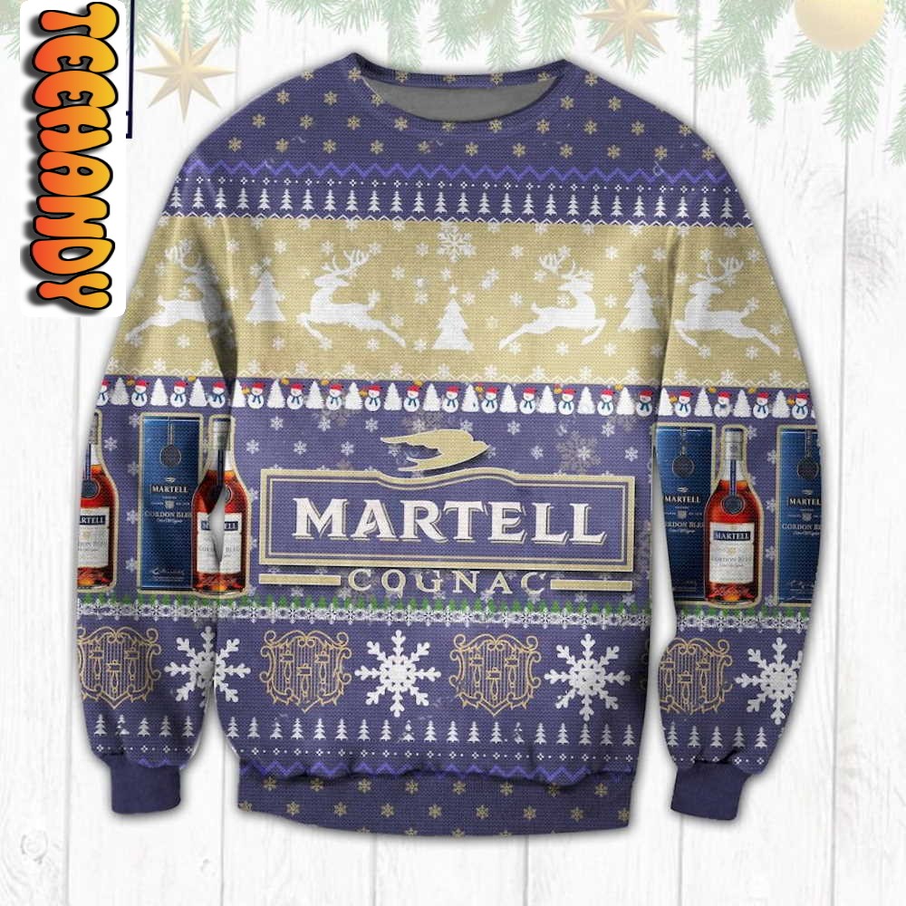 Premium Martell Cognac Ugly Christmas Sweater